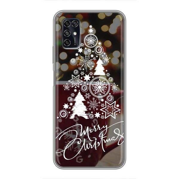 Рождественские Чехлы для ZTE Blade V2020 Smart (VPrint) – Елочка узорная