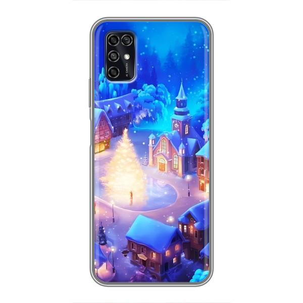 Рождественские Чехлы для ZTE Blade V2020 Smart (VPrint) – Рождественский город