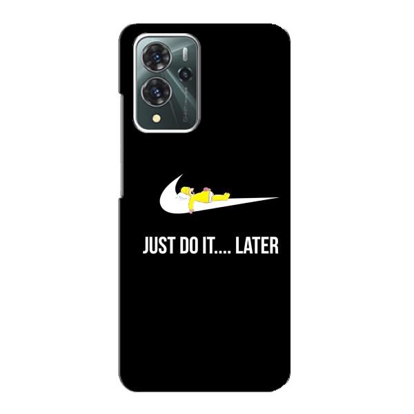 Чехол с логотипом Найк на ZTE Blade V40 Pro – Nike just do it