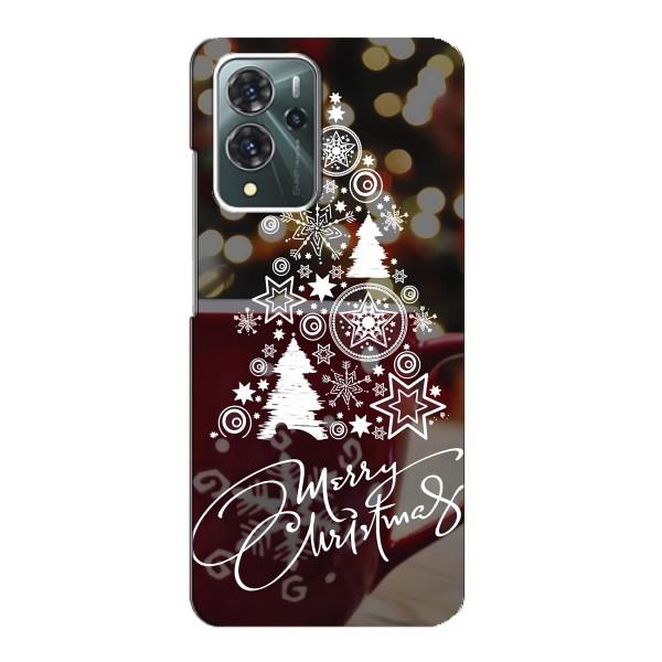 Рождественские Чехлы для ZTE Blade V40 Pro (VPrint) – Елочка узорная