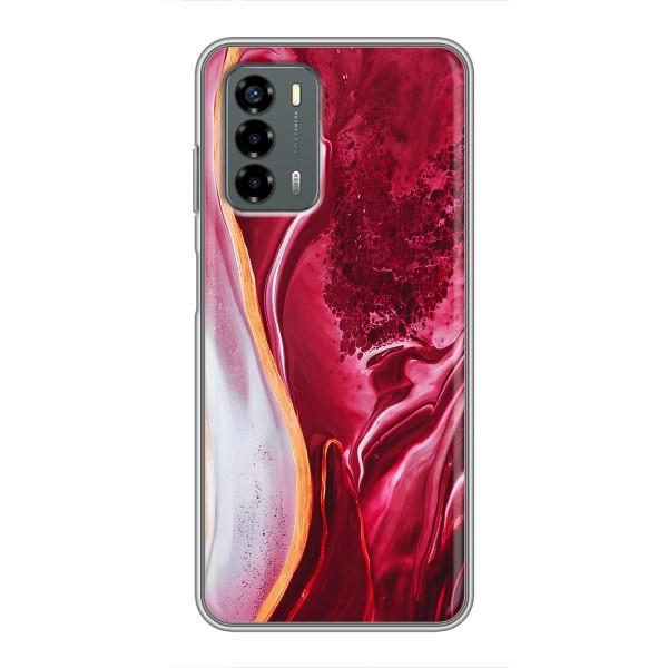 Чехлы с тематикой "Мрамор" на ЗТЕ Блейд В40 Вита – Красный мрамор