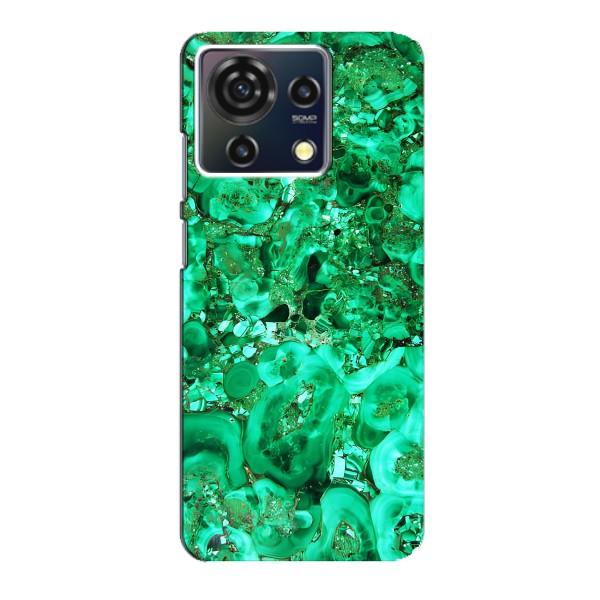 Мраморний чехол на ZTE Blade V50 Vita (VPrint) – Салатовий Мрамор