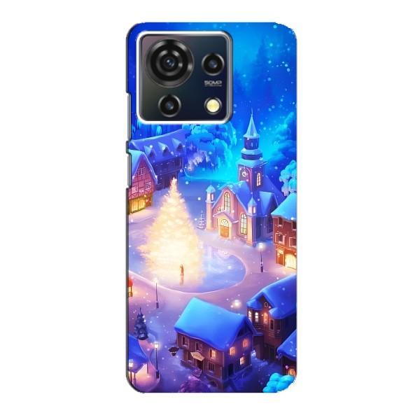 Різдвяні Чохли для ZTE Blade V50 Vita (VPrint) – Різдвяне місто