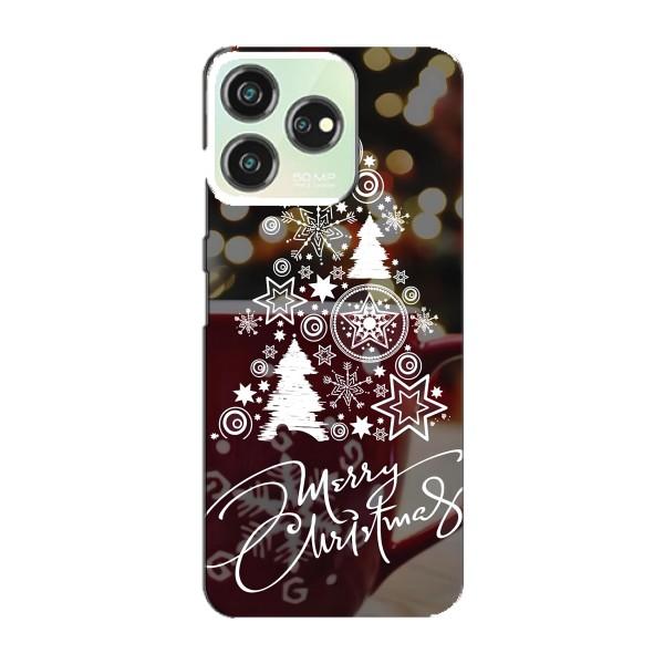 Рождественские Чехлы для ZTE Blade V50 (VPrint) – Елочка узорная