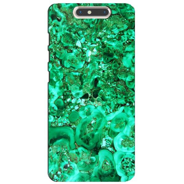 Мраморный чехол на ZTE Blade V8 (VPrint) – Салатный Мрамор