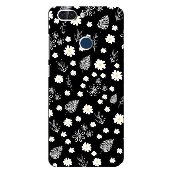 Чехлы с тематикой "ЦВЕТЫ" на ZTE Blade V9 – цветение на чорном