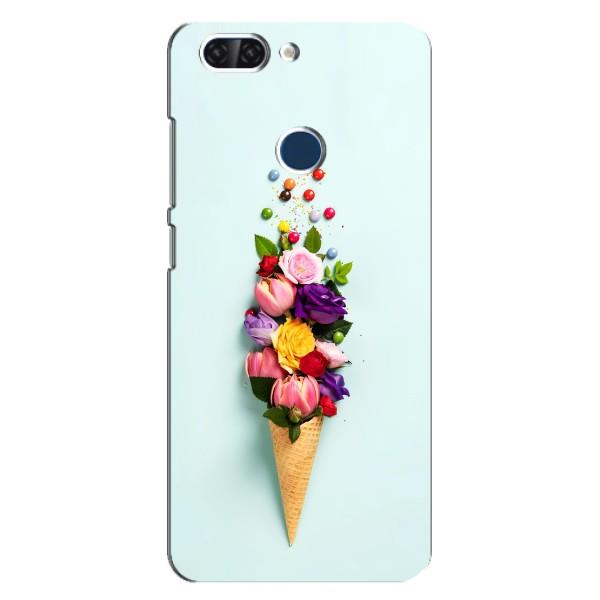 Чехлы с тематикой "ЦВЕТЫ" на ZTE Blade V9 – Цветок-мороженное