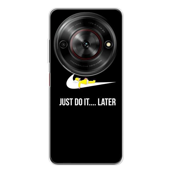 Чехол с логотипом Найк на ZTE Nubia Focus 5G – Nike just do it