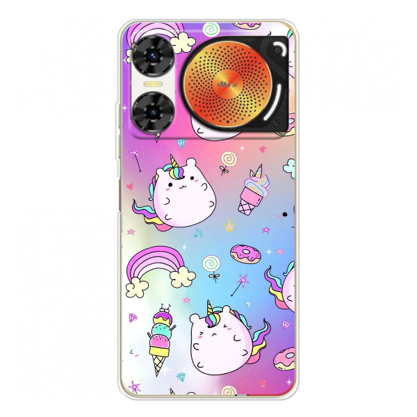 Чехол Unicorn на ZTE Nubia Music 2 – Радуга и Единорог