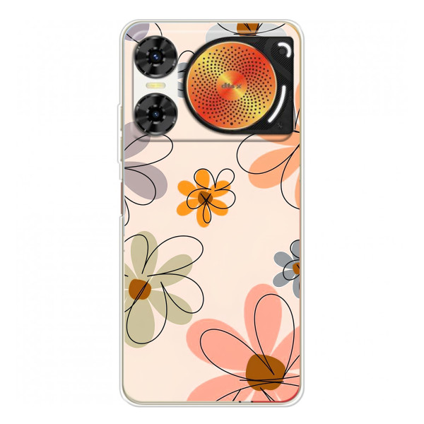 Чохол з квітковим принтом на ЗТЕ Нюбія Мyзiк 2 – Кольорові квіти