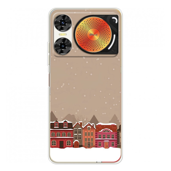 Новогодние, Праздничные Чехлы для ZTE Nubia Music 2 - 2024 год – Зимний город