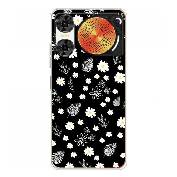 Чехлы с тематикой "ЦВЕТЫ" на ZTE Nubia Music 2 – цветение на чорном