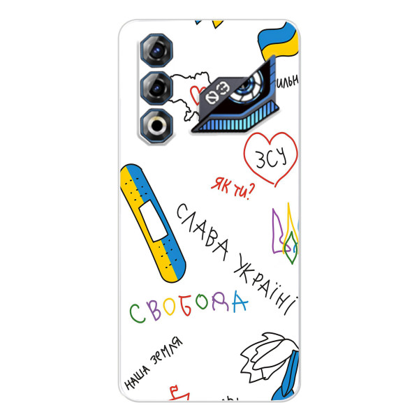Чохли (Доброго вечора, ми за України) для ЗТЕ Нyбia Нeo 3 ҐТ (AlphaPrint) – Стикер