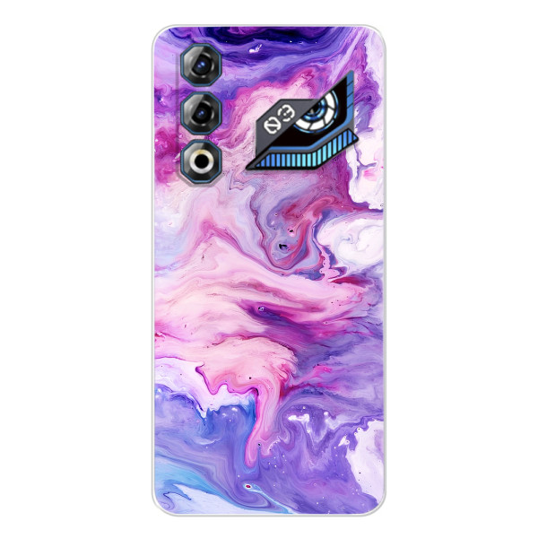 Чехлы с тематикой "Мрамор" на ЗТЕ Нюбиа Нeo 3 ГТ – Фиолетовый мрамор