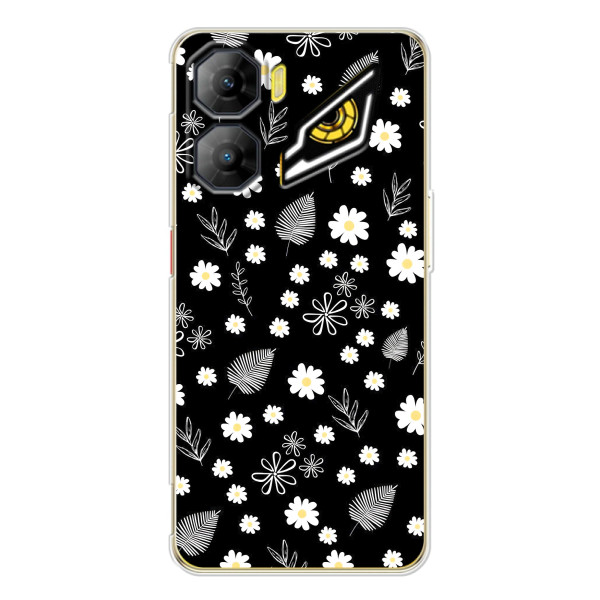 Чехлы с тематикой "ЦВЕТЫ" на ZTE Nubia Neo 3 – цветение на чорном