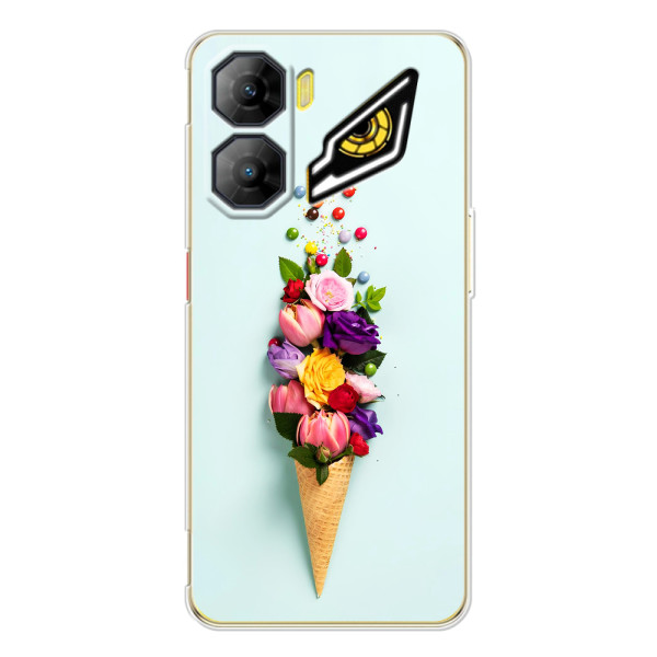 Чехлы с тематикой "ЦВЕТЫ" на ZTE Nubia Neo 3 – Цветок-мороженное