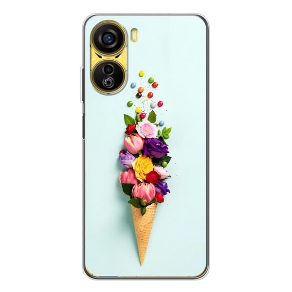 Чехлы с тематикой "ЦВЕТЫ" на ZTE Nubia Neo 5G – Цветок-мороженное