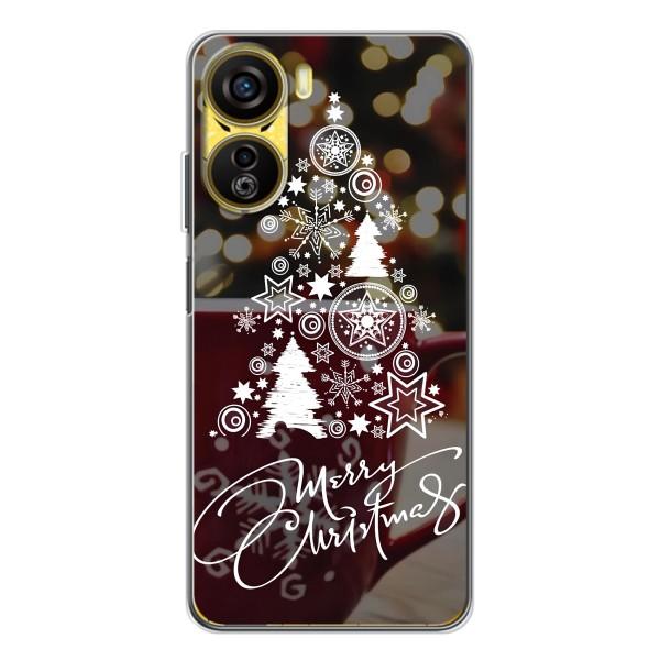 Рождественские Чехлы для ZTE Nubia Neo 5G (VPrint) – Елочка узорная