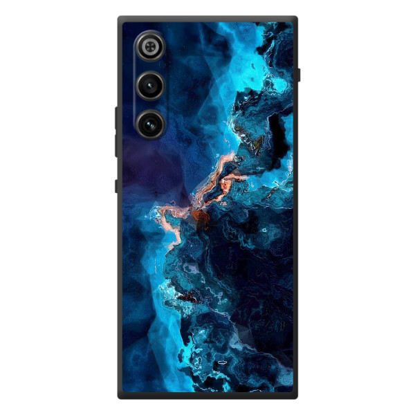 Чехлы с тематикой "Мрамор" на ЗИТИ Нубия РэдМаджик 10 Эир – Синий мрамор