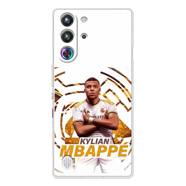 Чехол (TPU) с Футболистом на ZTE Nubia RedMagic 10 Pro – Мбаппе Реал