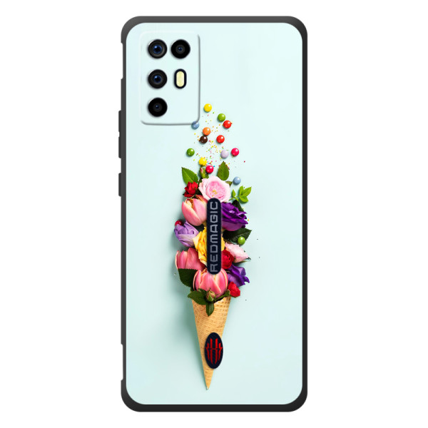 Чехлы с тематикой "ЦВЕТЫ" на ZTE Nubia RedMagic 6R – Цветок-мороженное