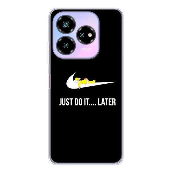 Чехол с логотипом Найк на ZTE Nubia V60 Design – Nike just do it