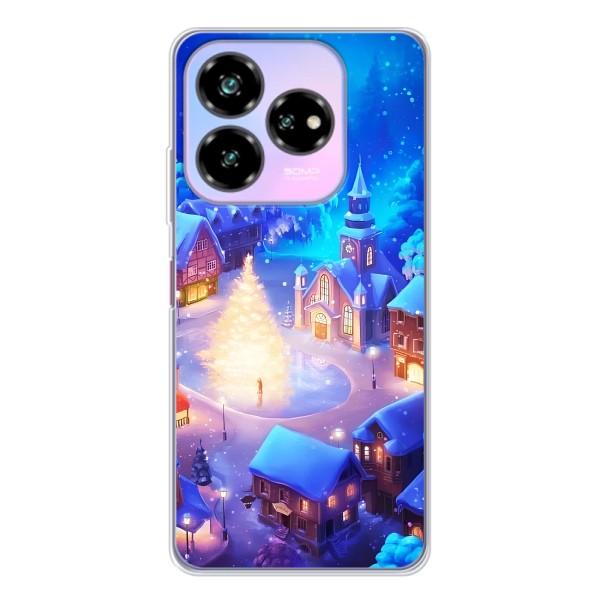 Різдвяні Чохли для ZTE Nubia V60 Design (VPrint) – Різдвяне місто