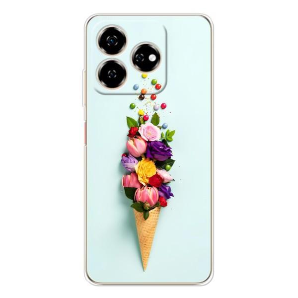 Чохли з тематикою "КВІТИ" на ZTE Nubia V60 – Квітка-морозиво
