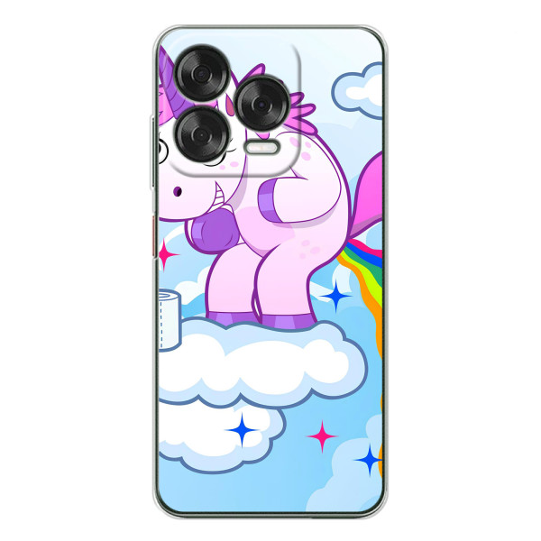 Чехол Unicorn на ZTE Nubia V70 Design – Радуга единорожка