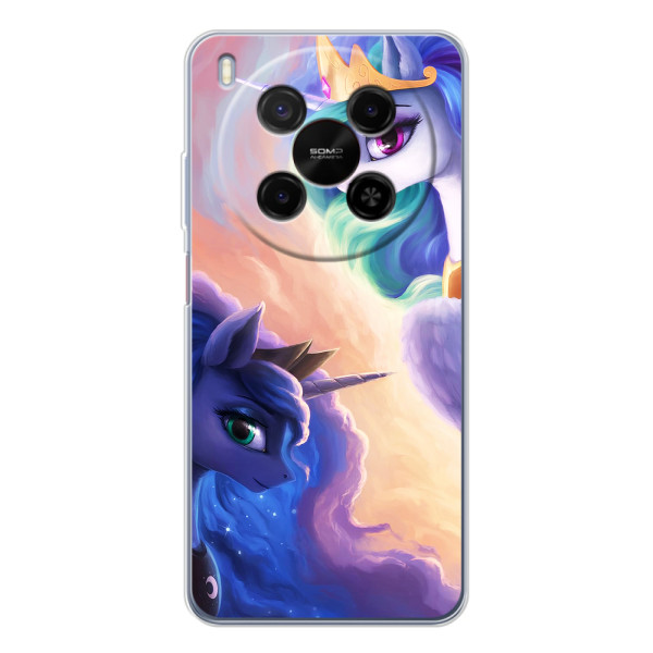 Чехол Unicorn на ZTE Nubia V70 Max – Единорожки на тучках