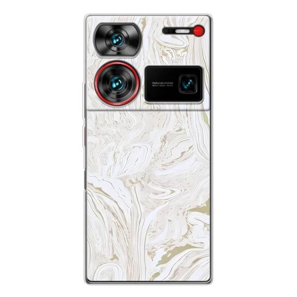 Мраморний чехол на ZTE Nubia Z60 Ultra (VPrint) – Білий мрамор