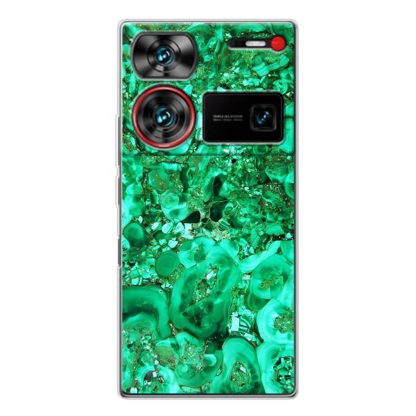 Мраморний чехол на ZTE Nubia Z60 Ultra (VPrint) – Салатовий Мрамор
