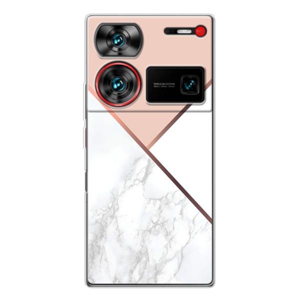 Мраморний чехол на ZTE Nubia Z60 Ultra (VPrint) – Тройний мрамор