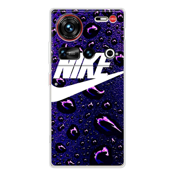 Чохол з логтипом Найк на ZTE Nubia Z70 Ultra – Найк на фіолетовому