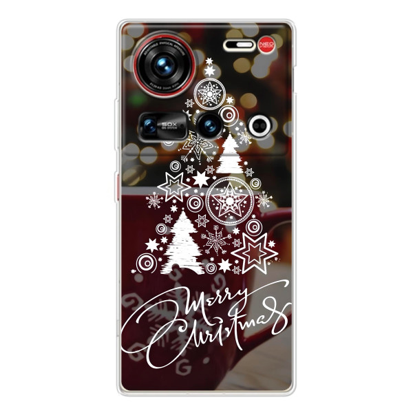 Різдвяні Чохли для ZTE Nubia Z70 Ultra (VPrint) – Ялинка яскрава