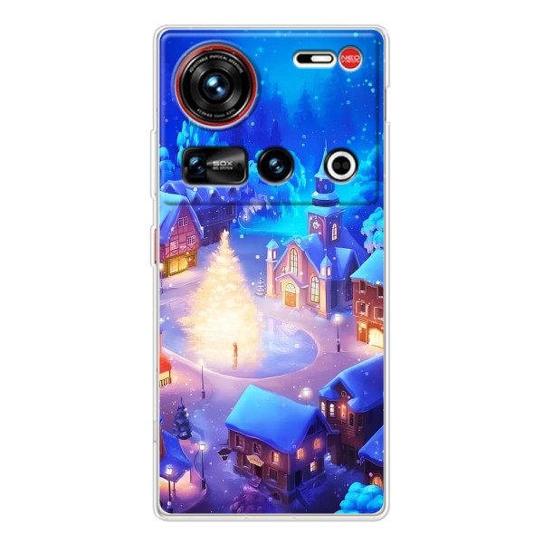 Різдвяні Чохли для ZTE Nubia Z70 Ultra (VPrint) – Різдвяне місто