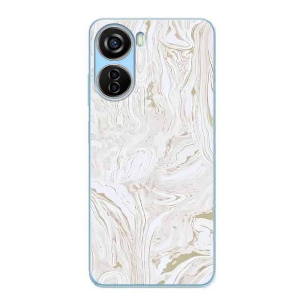 Мраморний чехол на ZTE V40 Design (VPrint) – Білий мрамор