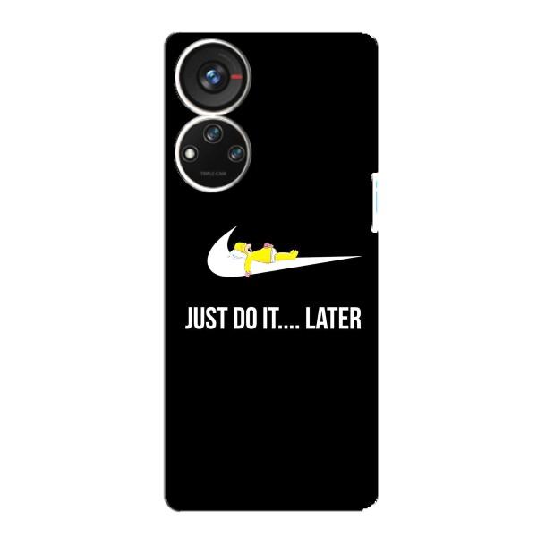 Чехол с логотипом Найк на ZTE Blade V40s – Nike just do it