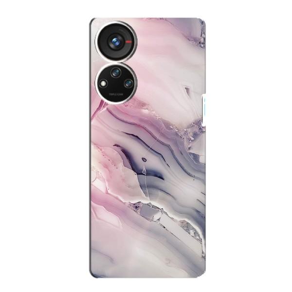 Мраморный чехол на ZTE Blade V40s (VPrint) – Пурпурный Мрамор