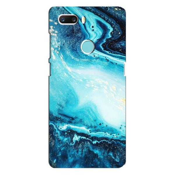 Мраморный чехол на ZTE Z18 Mini (VPrint) – Голубой мрамор