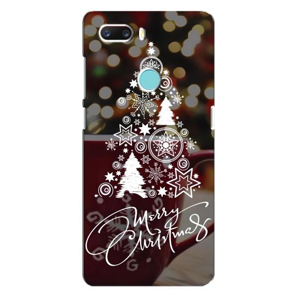 Рождественские Чехлы для ZTE Z18 Mini (VPrint) – Елочка узорная