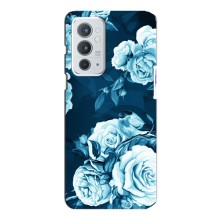 Чехлы (ART) Цветы на OnePlus 9RT (VPrint) (Голубые Бутоны)