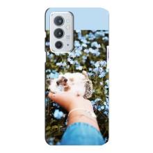 Чехлы с изображением разных животных для OnePlus 9RT (Ежик на руках)