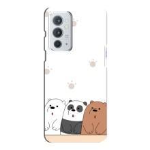Чехлы с изображением разных животных для OnePlus 9RT (Удивленные медвеженки)