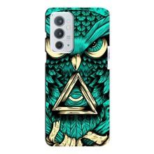Чохли з принтом СОВИ для OnePlus 9RT – Зелена сова