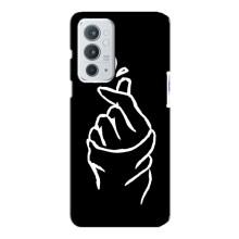 Чохол (Знак сердечка) для OnePlus 9RT – Сердечко на чорному