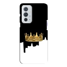 Чехол (Корона на чёрном фоне) для ВанПлас 9рт (Золотая корона)