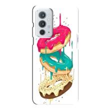 Чехол с изображением  вкусной еды для OnePlus 9RT – Сочные пончики