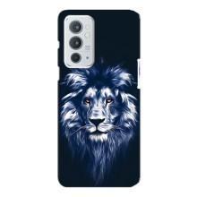 Чехол с картинкой на OnePlus 9RT – Лев - синий