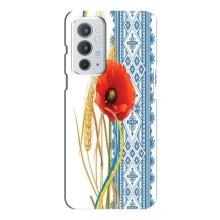 Силиконовый Чехол на OnePlus 9RT с картинкой Вышиванки – Вышиванка с цветком